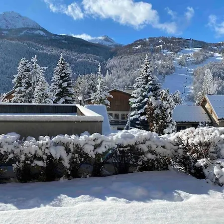 Appartement 4 Pers Grande Terrasse Vue Pistes Ski Saint-Chaffrey Exterior photo